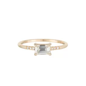 East West Equilibrium Diamond Ring