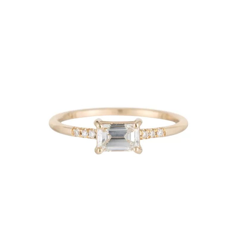 East West Equilibrium Diamond Ring