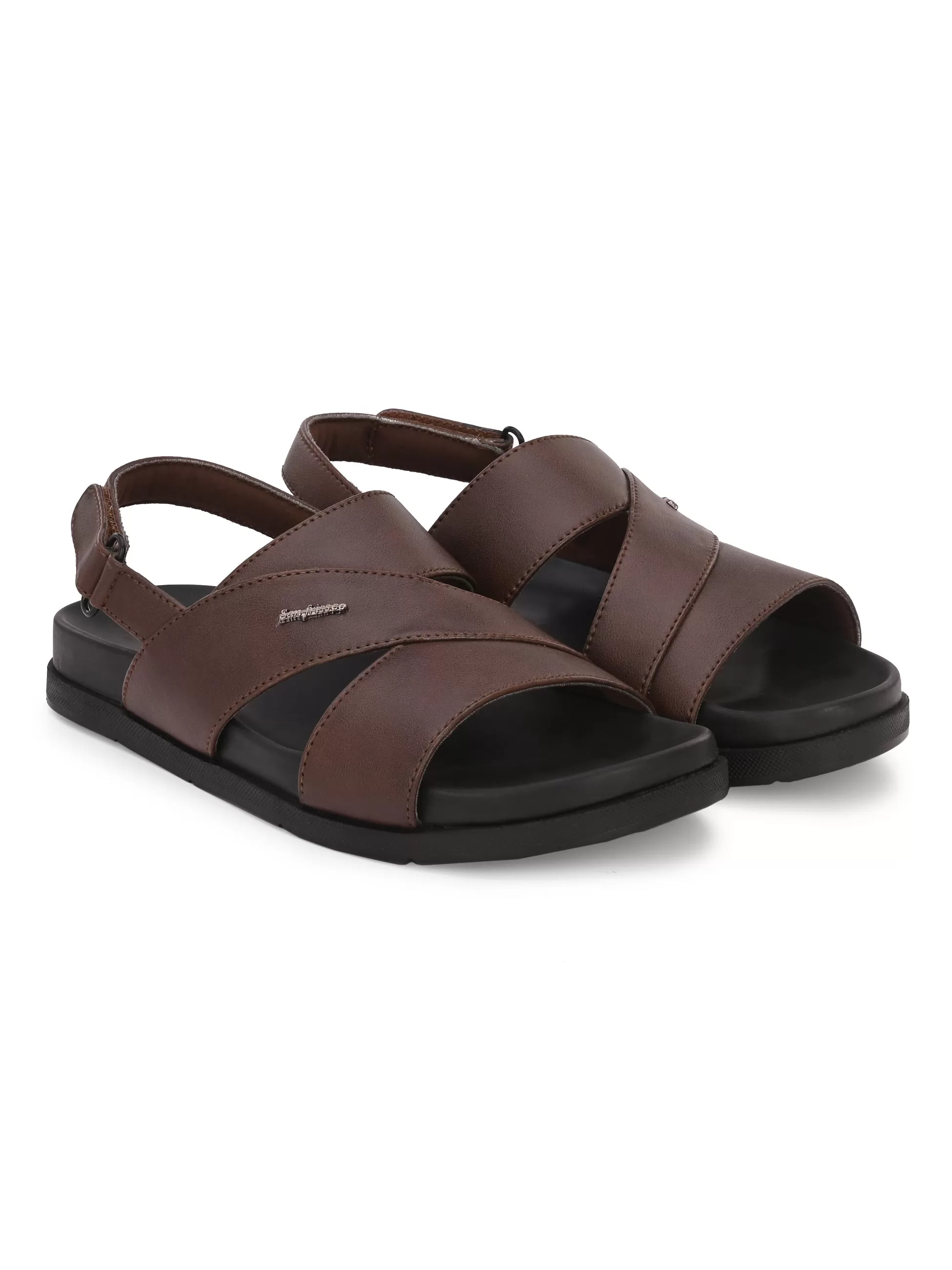 Ecco Brown Multi-Strap Sandals