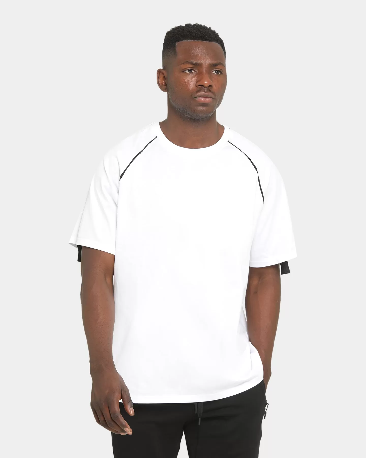 Elevn Clothing Co. Rift Raglan Short Sleeve T-Shirt White