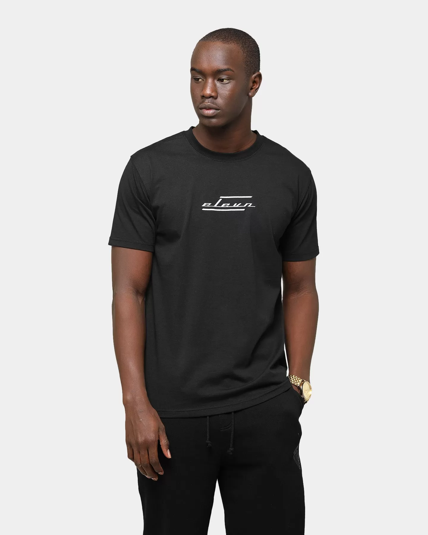 Elevn Clothing Co. Slanted Short Sleeve T-Shirt Black