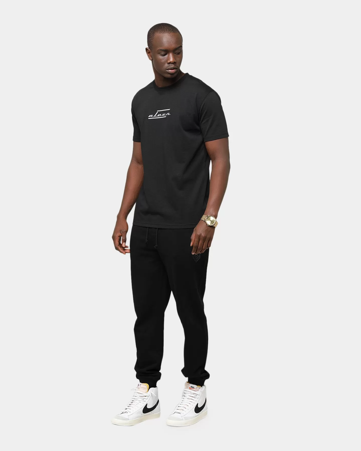 Elevn Clothing Co. Slanted Short Sleeve T-Shirt Black