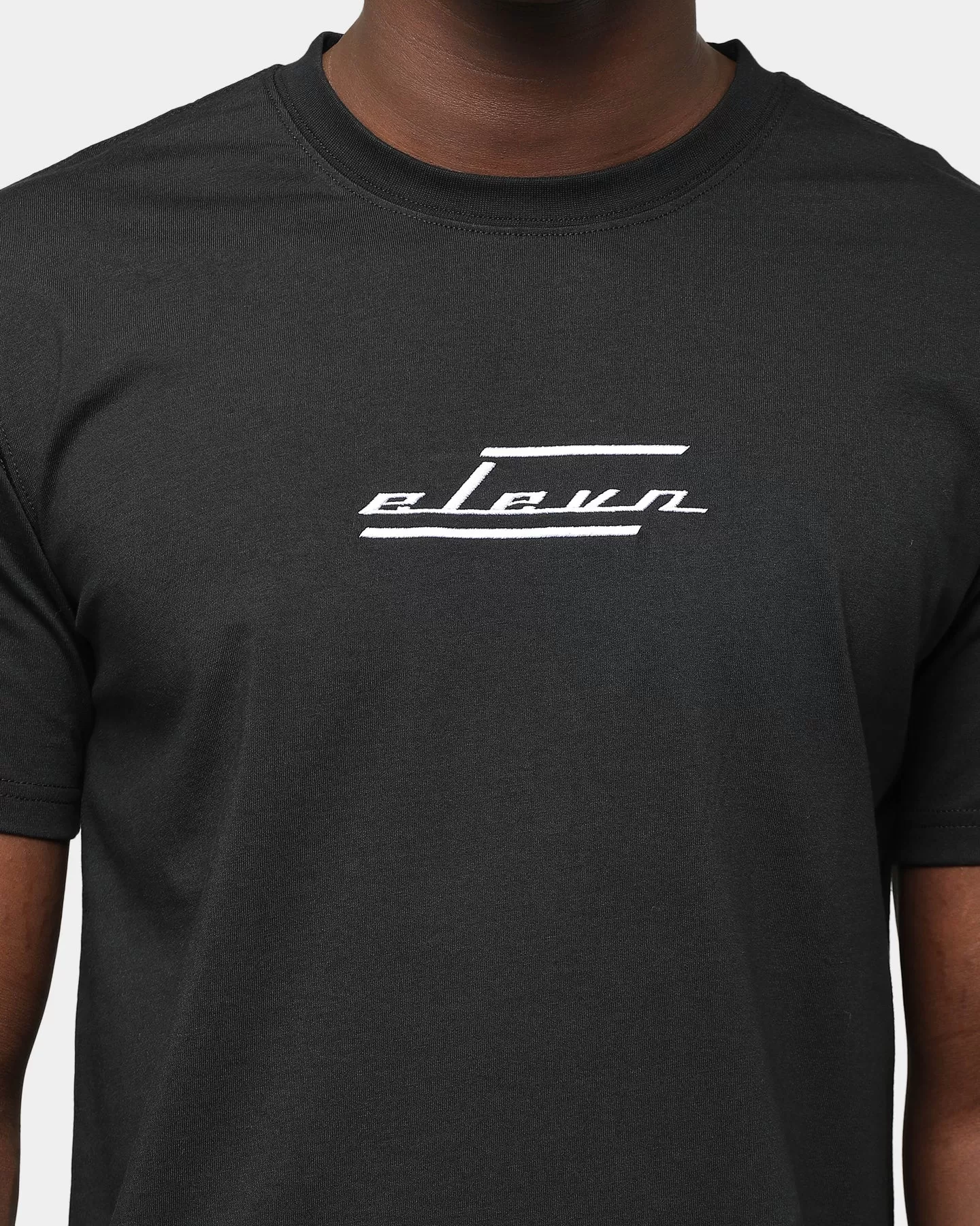 Elevn Clothing Co. Slanted Short Sleeve T-Shirt Black