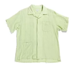 Engineered Garments - Camp Shirt - Lime Cotton Crepe