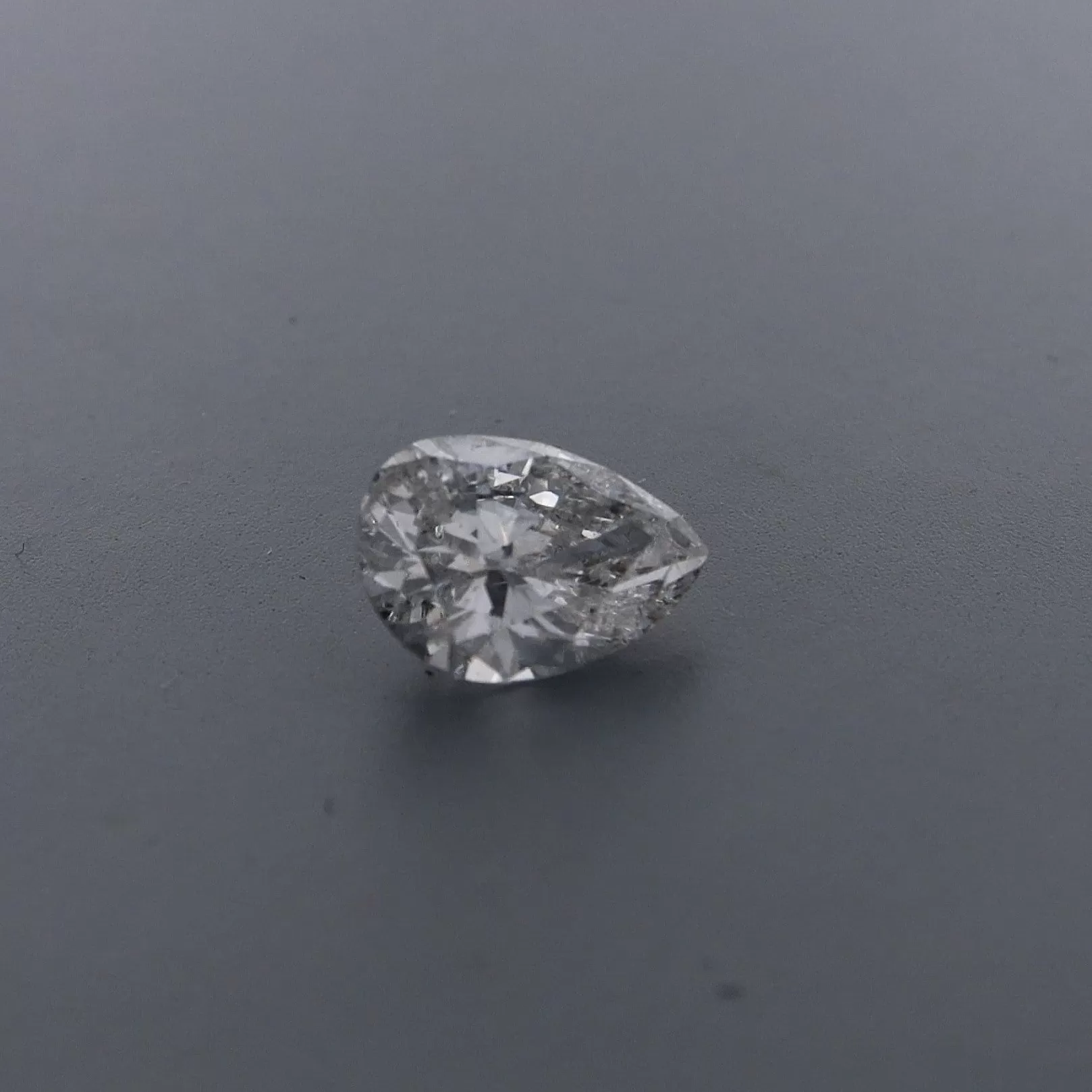 Estate Pear 1.23ct HI1 Diamond