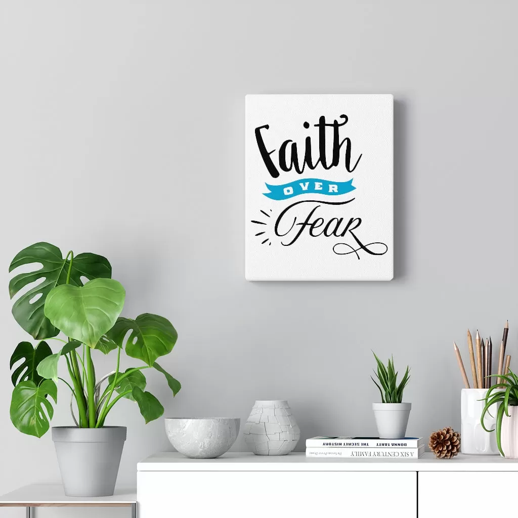 Faith Over Fear Canvas Wall art