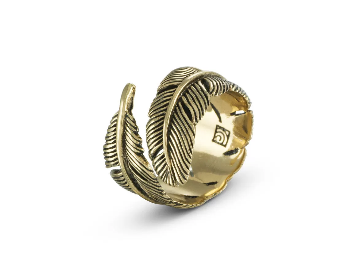 Feather Ring - Bronze