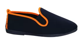 Flossy Style Novelda Navy/Orange Plimsolls