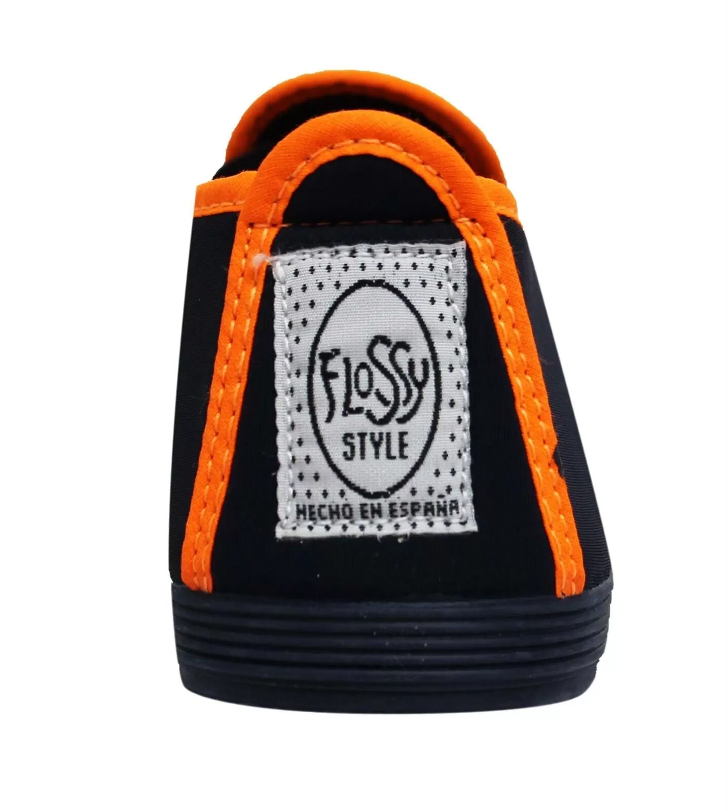 Flossy Style Novelda Navy/Orange Plimsolls