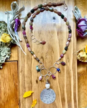 Flower Spirit Tourmaline Necklace