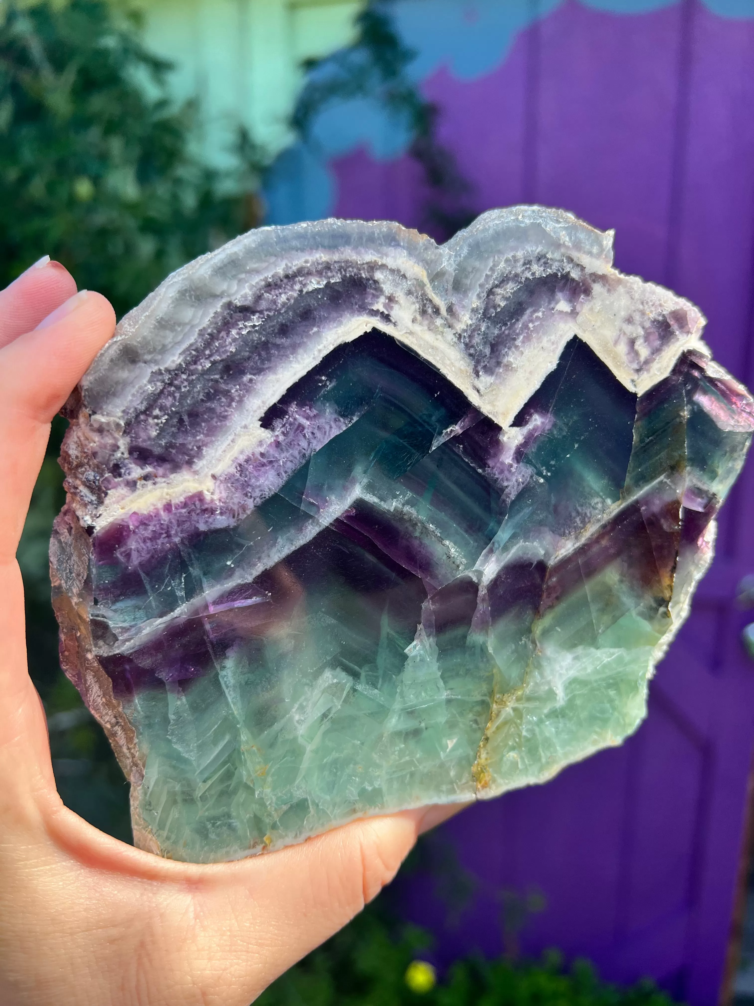 Fluorite slab from personal collection