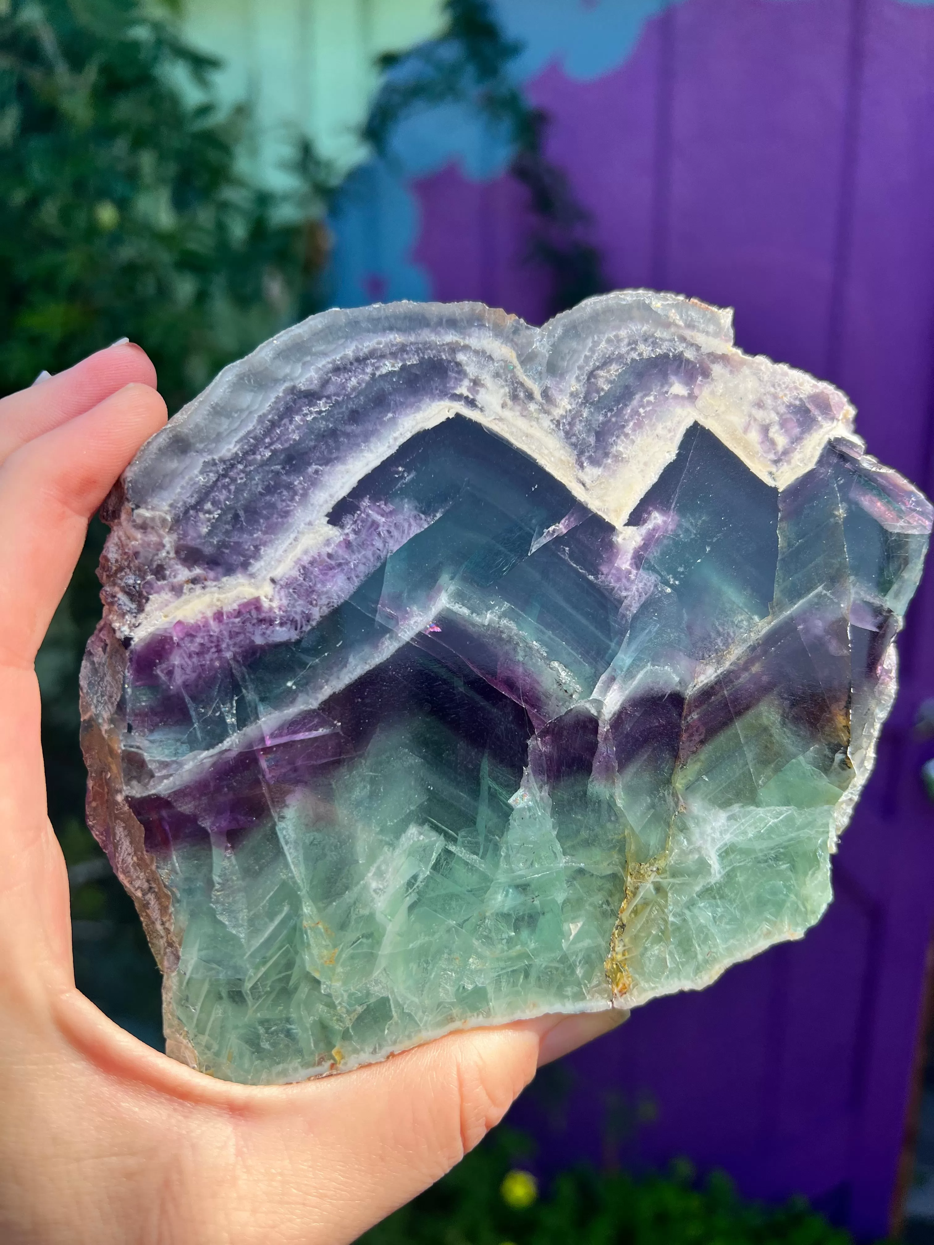 Fluorite slab from personal collection