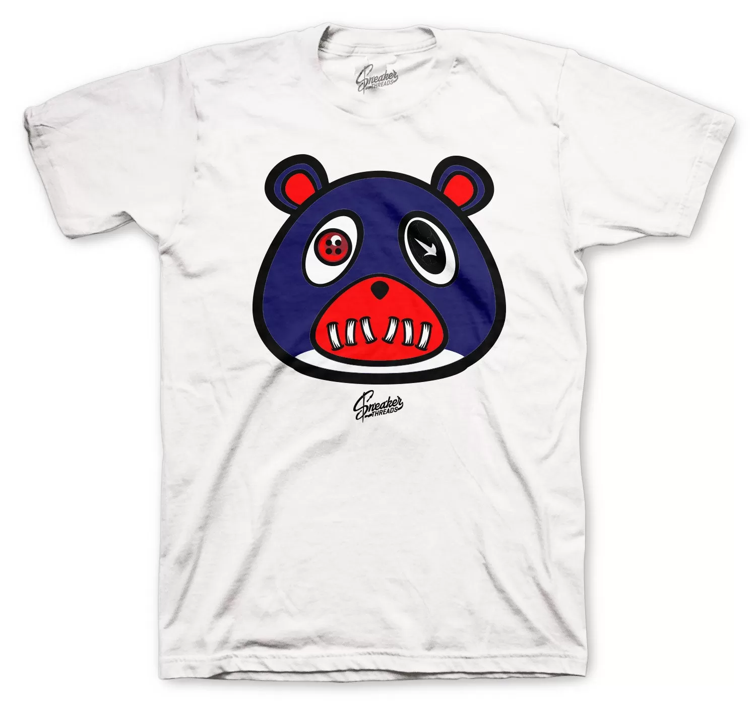 Foamposite Blue Void Shirt - ST Bear - White