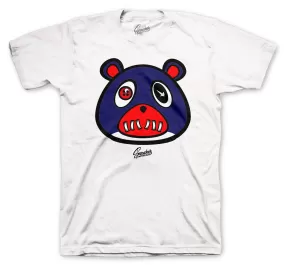 Foamposite Blue Void Shirt - ST Bear - White