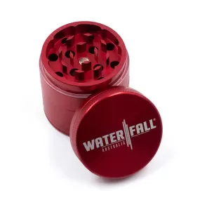 Four-Part Aluminium Grinder with Removable Screen - Gloss Red (43mm)