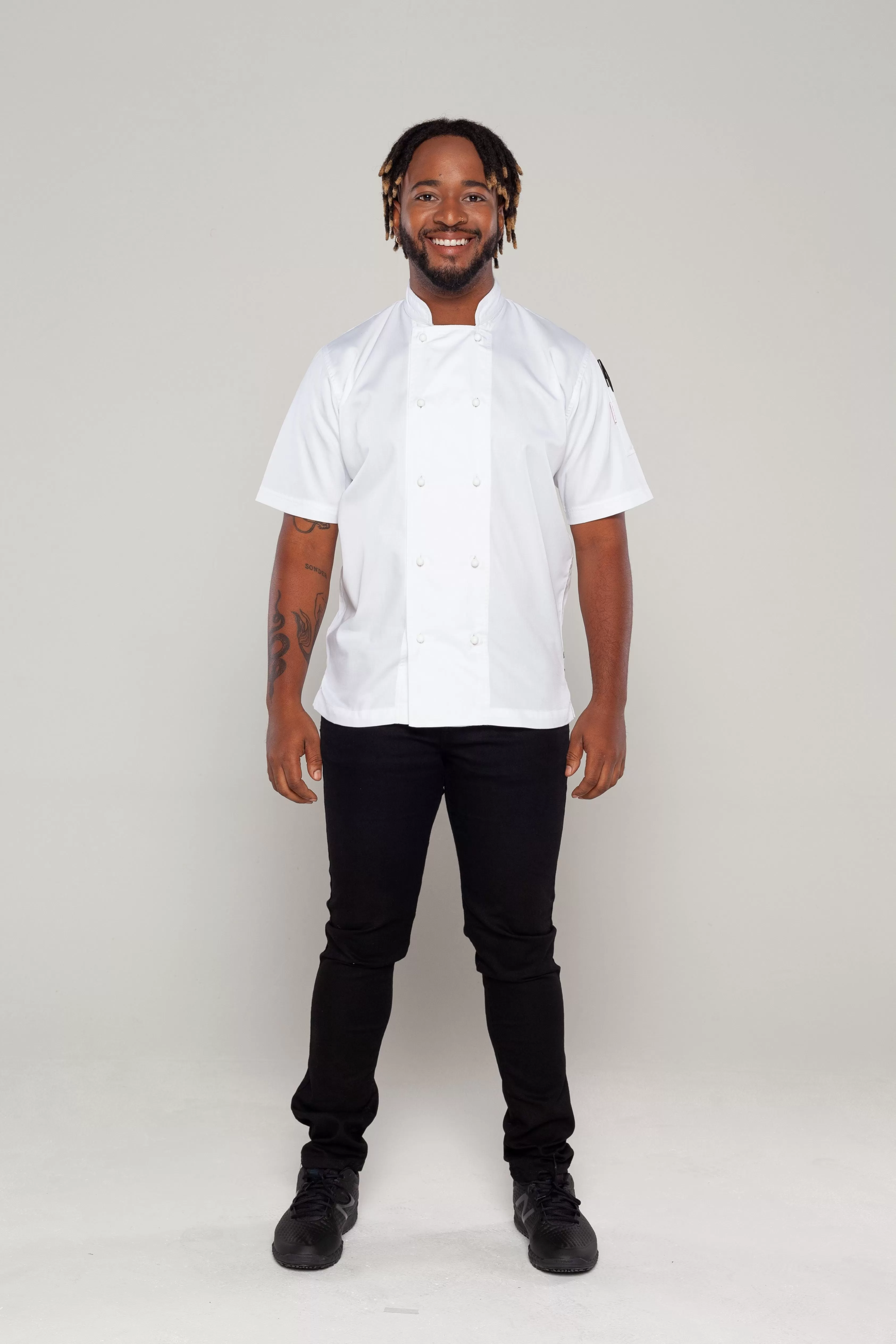 Generic White Chef Jacket Short sleeves