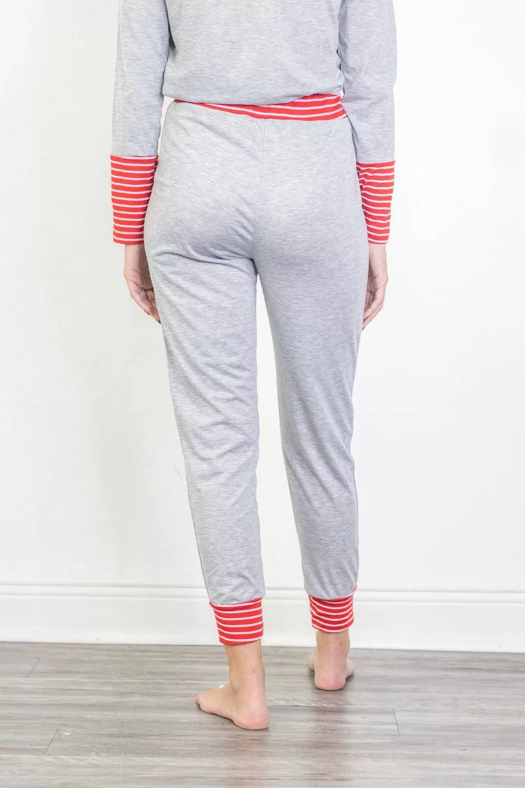 Grey Christmas Pajama Set