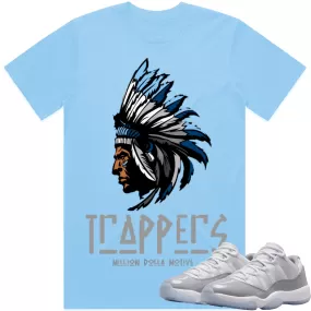 Jordan Retro 11 Low Cement Carolina Shirt to Match : Cement Low 11s Sneaker Tees : TRAPPERS