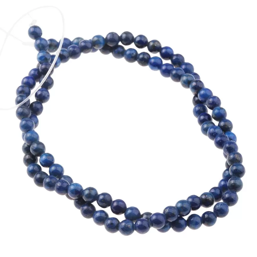 Lapis 4mm Round - 15-16 inch