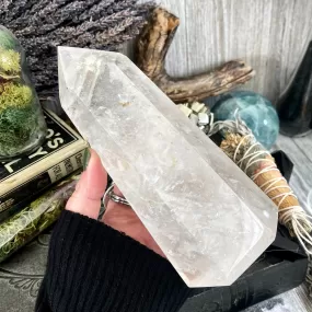 Large Self Standing Clear Quartz Crystal Point / FoxlarkCrystals