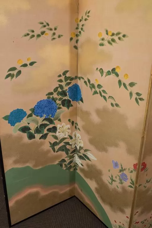 Late Meiji-Early Showa Period Japanese Six-Panel Screen