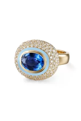 Lenox Blue Sapphire Bubble Ring