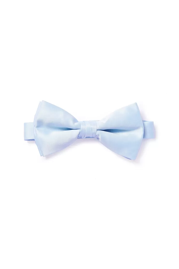 Light Blue Satin Bow Tie