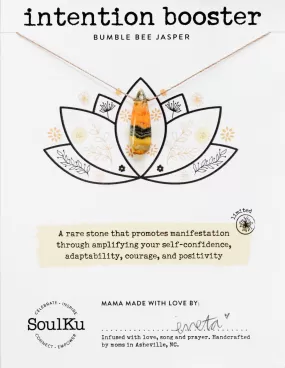 Limited Edition Necklace in Bumble Bee Jasper for Intention Booster