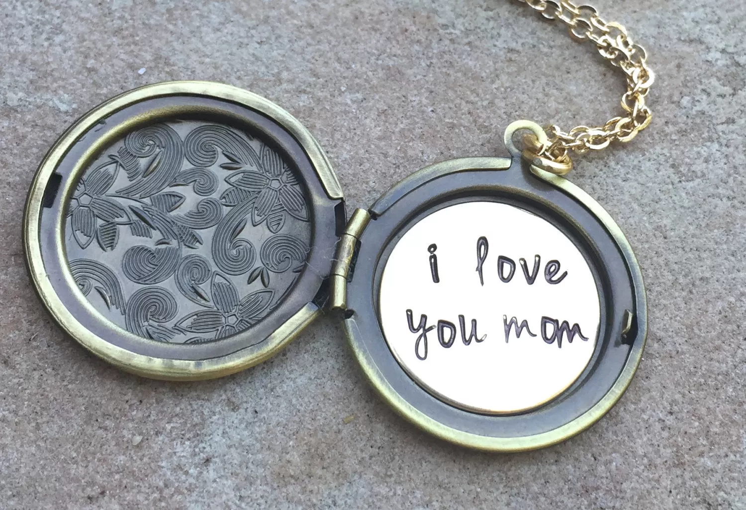 Locket Necklace, Message Locket, Custom Locket, Personalized Locket