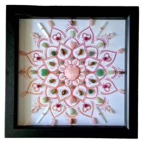 Love Crystal Grid Frame 31.5 x 31.5 cm