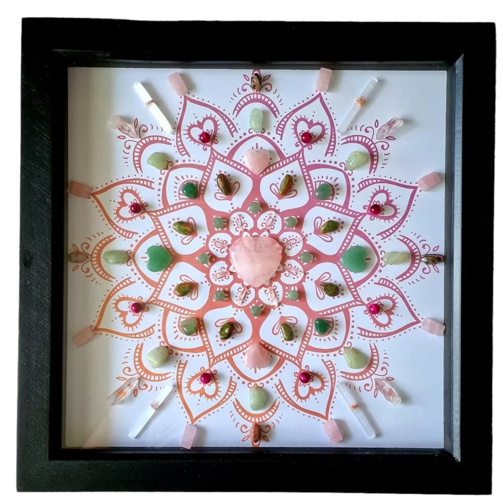 Love Crystal Grid Frame 31.5 x 31.5 cm