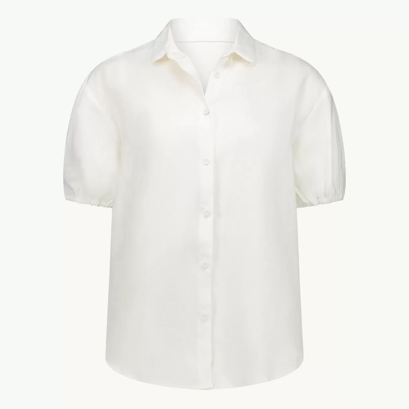 MELLOW PUFF SHIRT WHITE LINEN