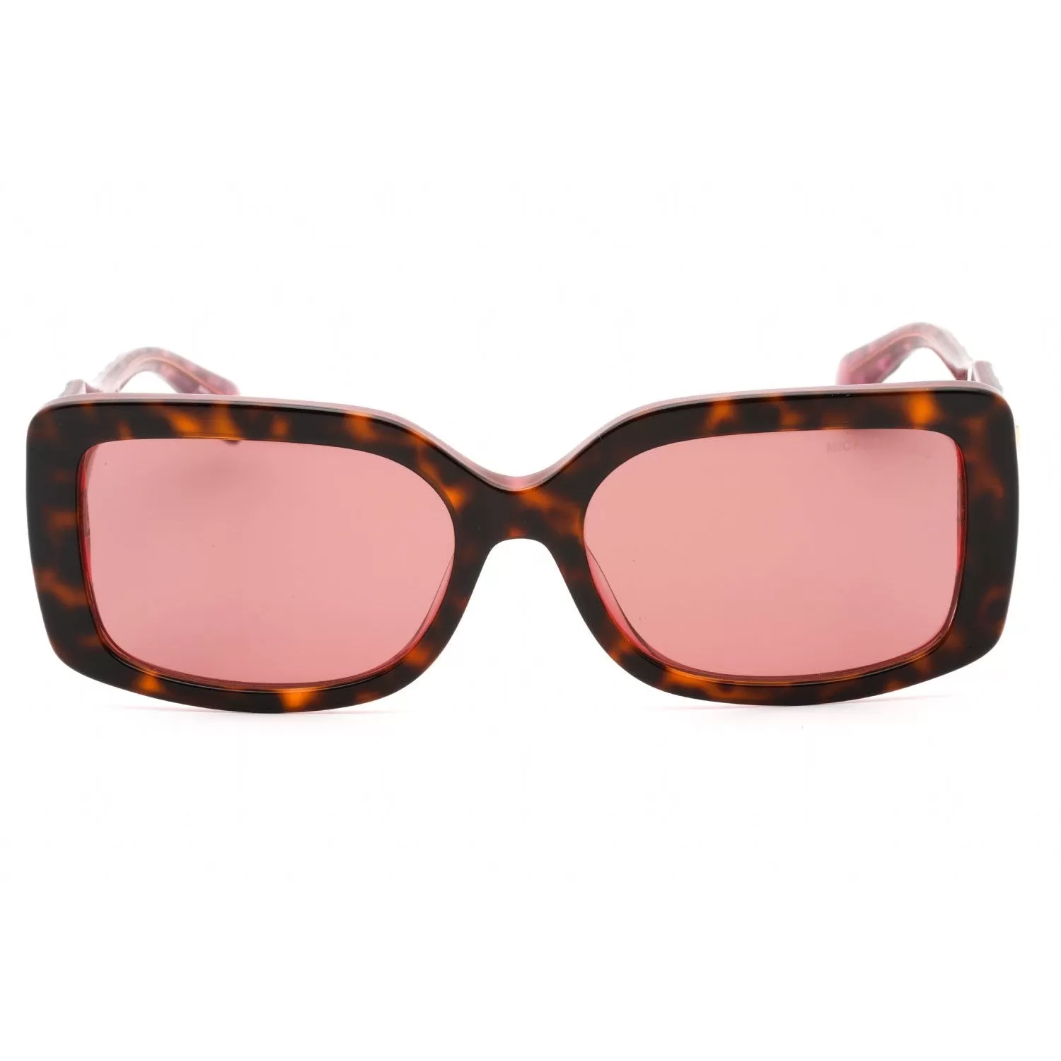 Michael Kors 0MK2165 Sunglasses Dark Tortoise Geranium Pink / Pink Brown Women's