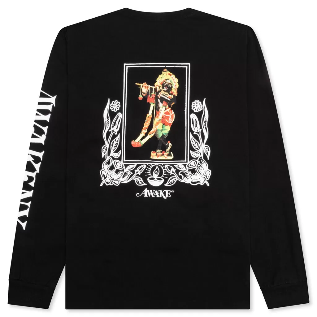 Mind Body Printed L/S Tee - Black