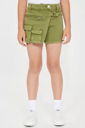 Mini No Limit Cargo Skort - Olive