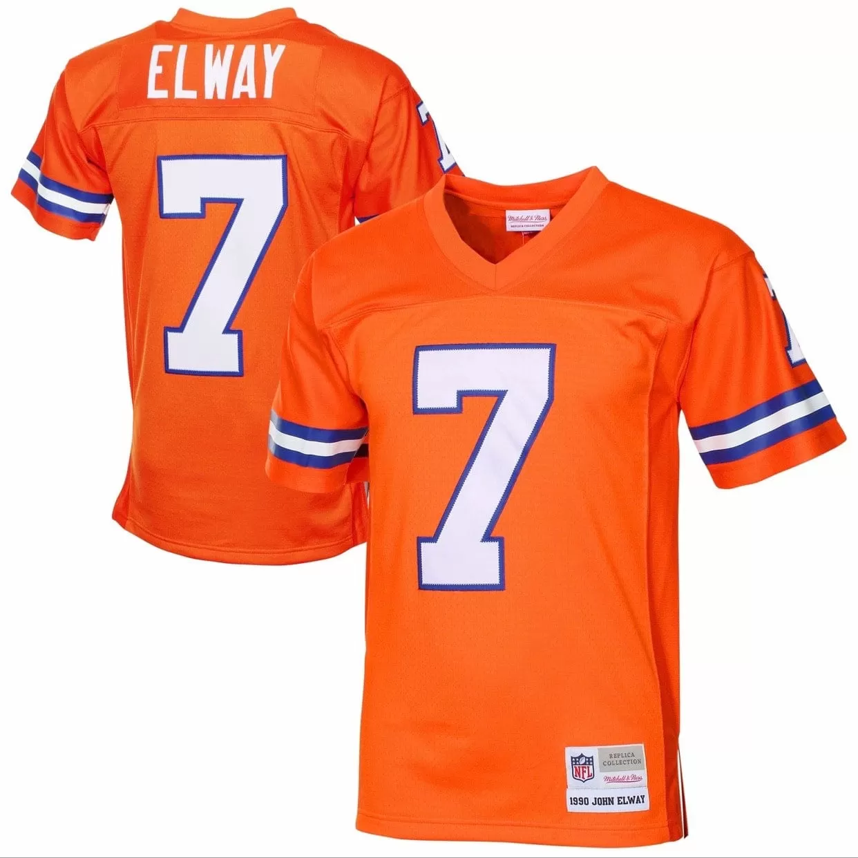 Mitchell & Ness John Elway Denver Broncos Replica Throwback Jersey (Orange)