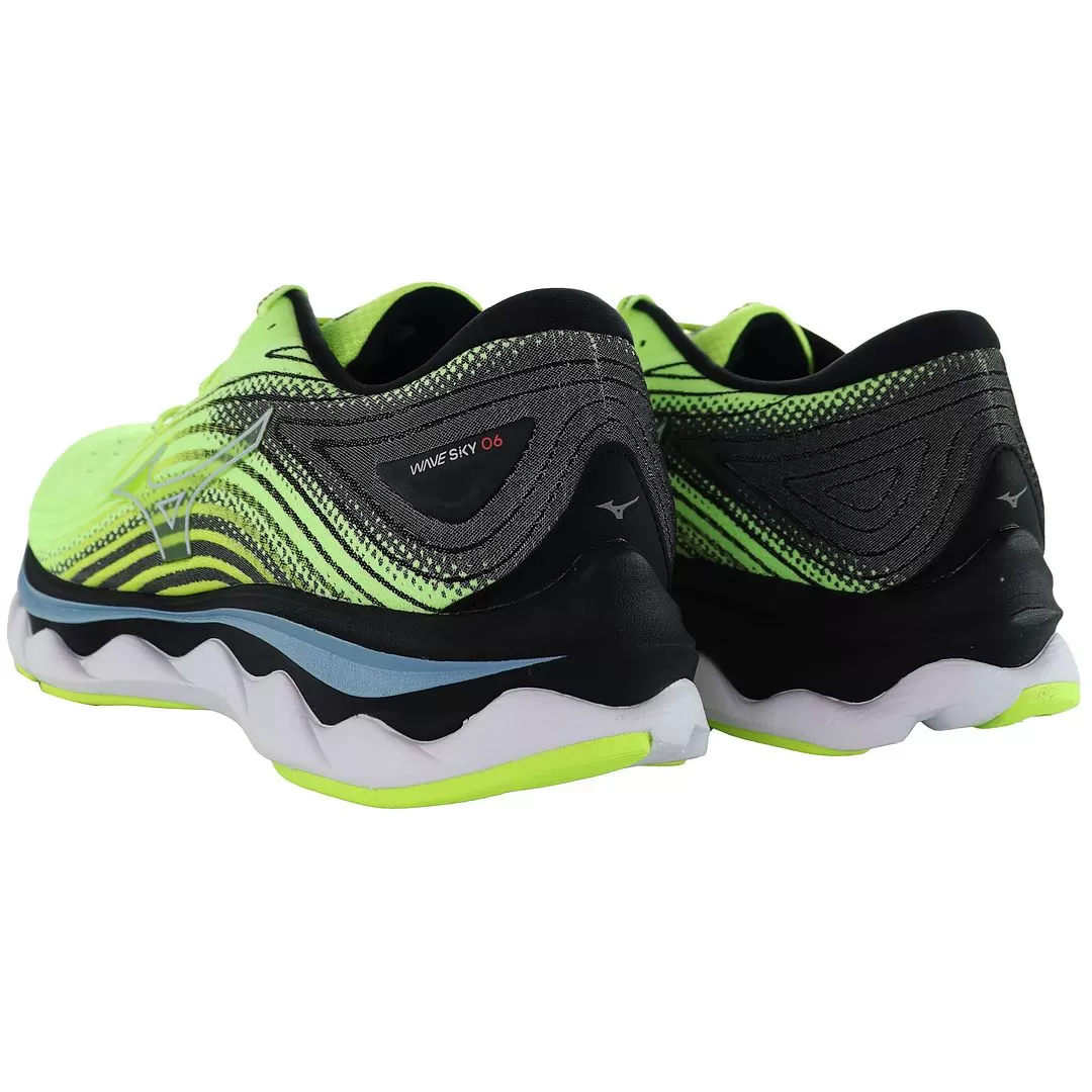 Mizuno Wave Sky 6 Mens Green Running Trainers