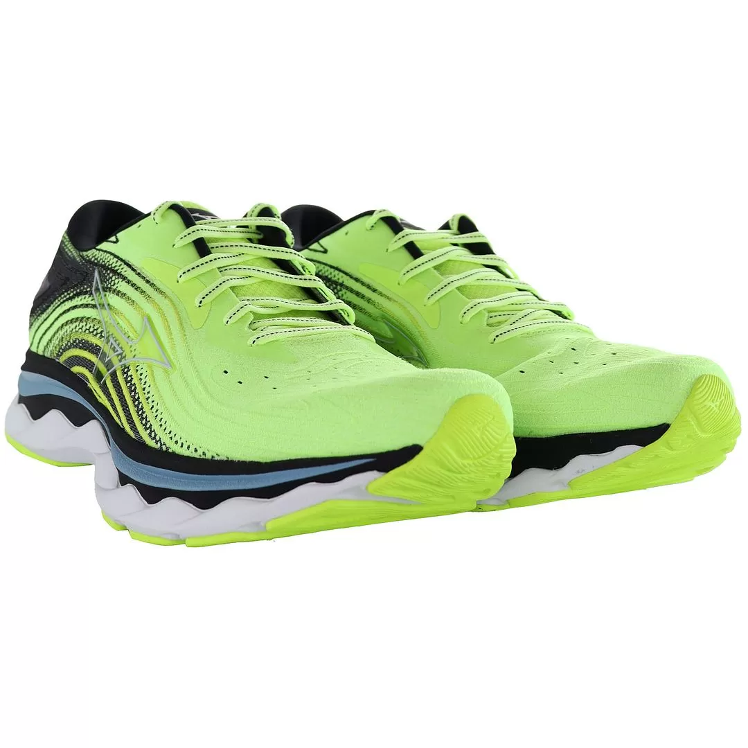 Mizuno Wave Sky 6 Mens Green Running Trainers