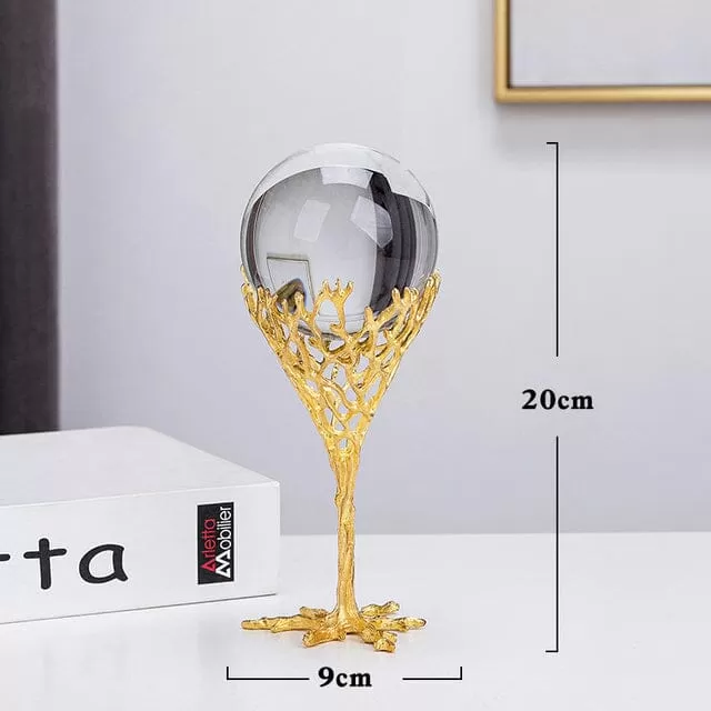 Modern Metal Crystal Ball Crafts