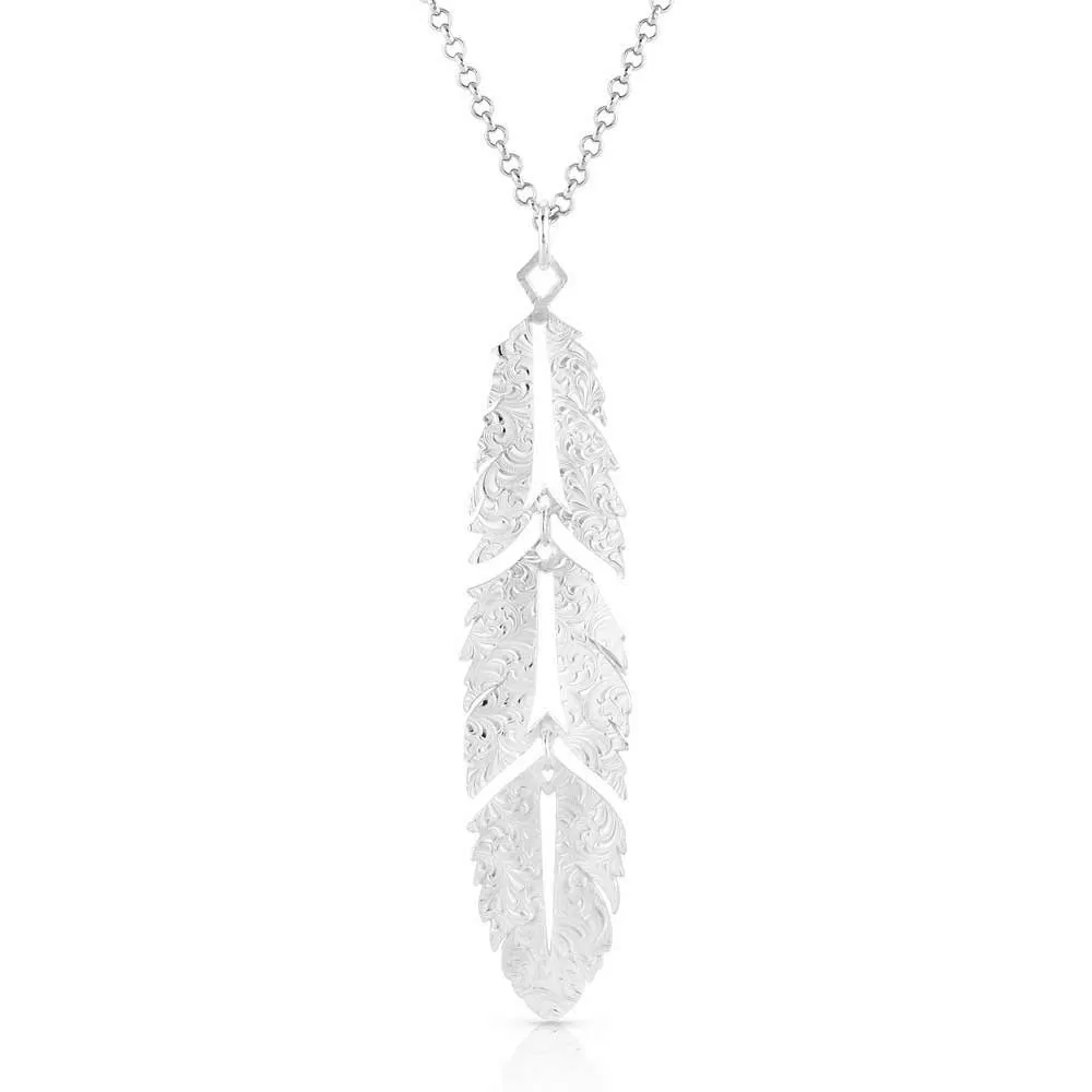 Montana Silversmiths Freedom Feather American Made Necklace