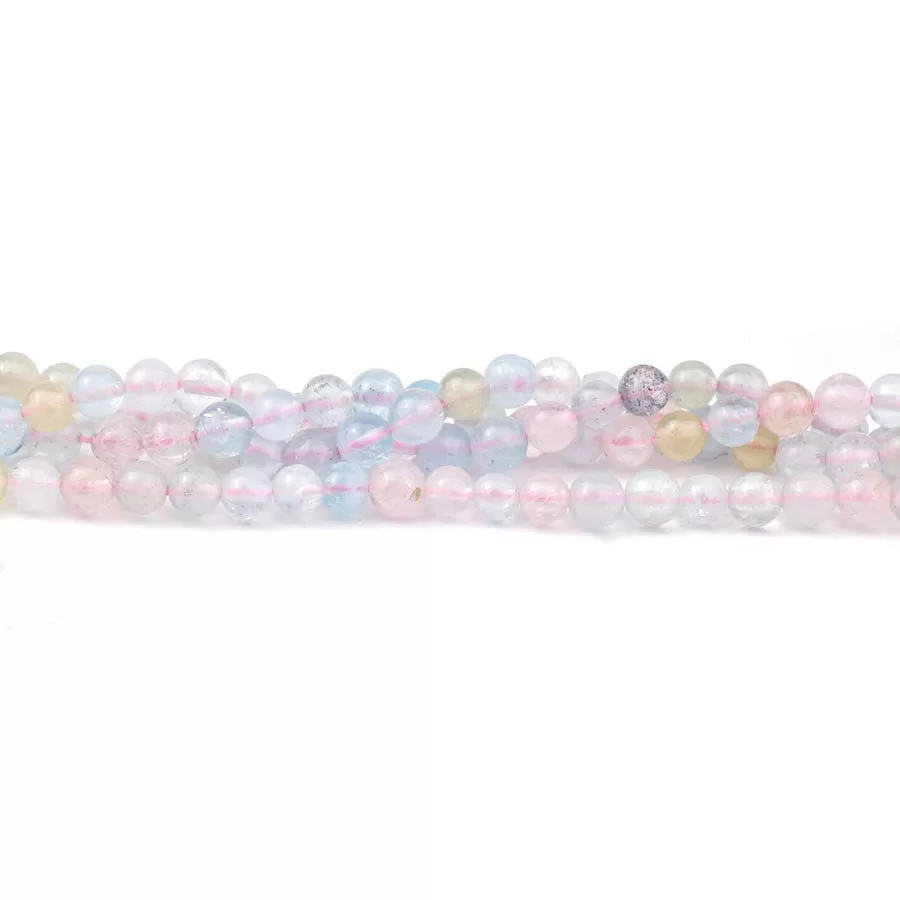 Morganite 4mm Round AA Grade - 15-16 Inch