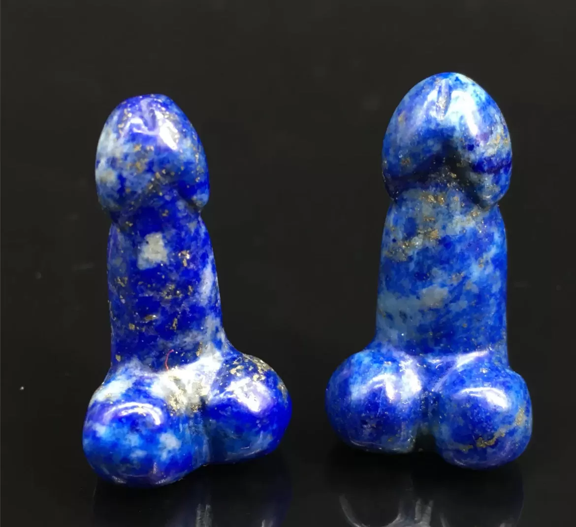 Natural Lapis Lazuli gemstone Penis Figurine