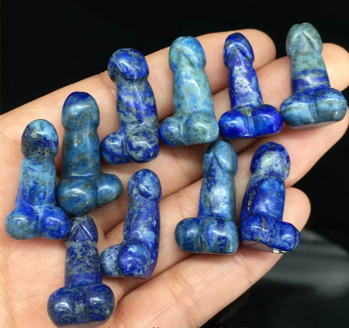 Natural Lapis Lazuli gemstone Penis Figurine