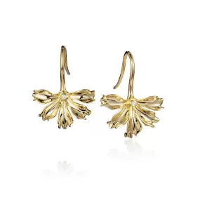 Naupaka Flower French Hook Earrings