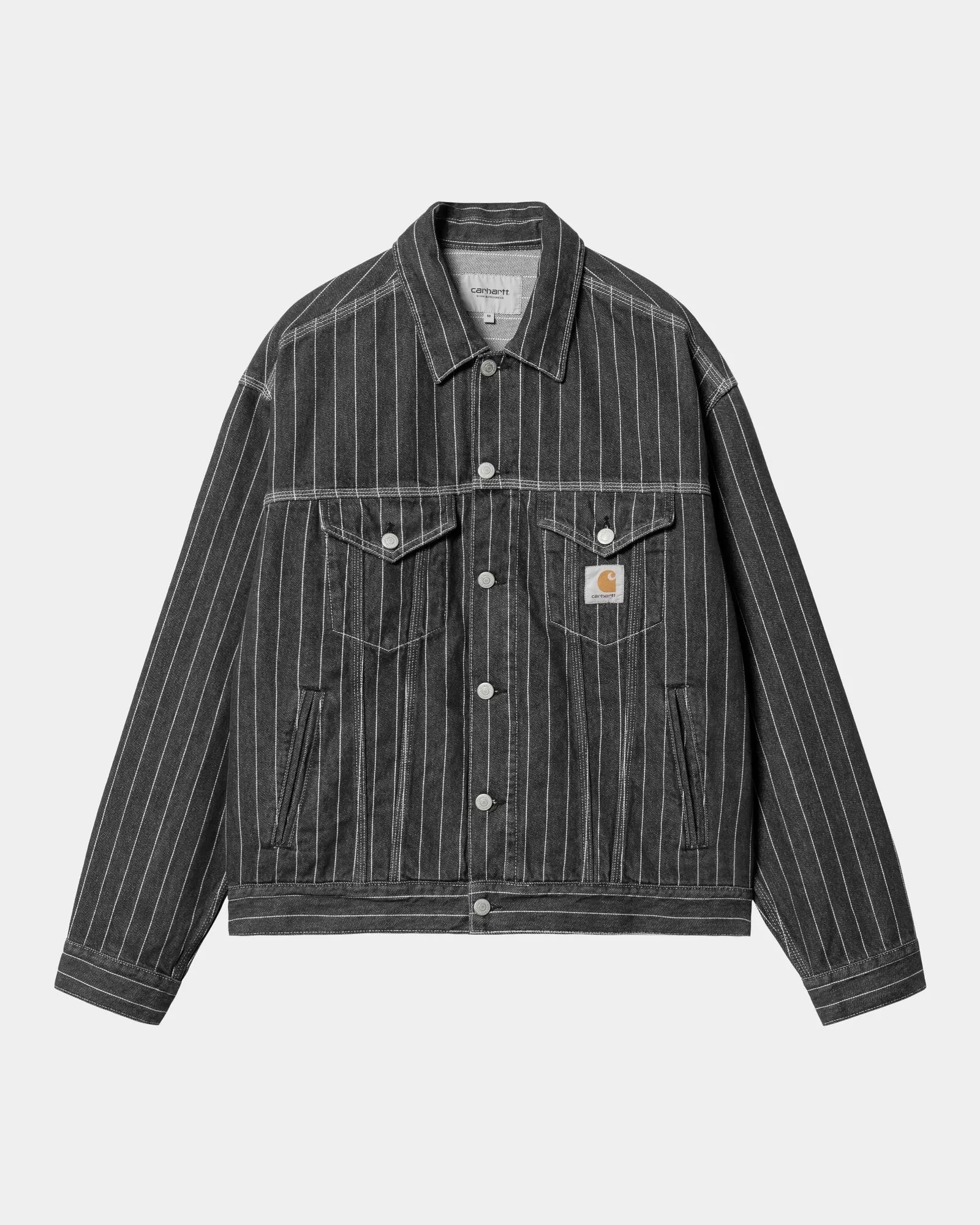 Orlean Stripe Jacket | Black / White (stone washed)