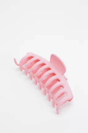 Oversized Claw Clip, Pink