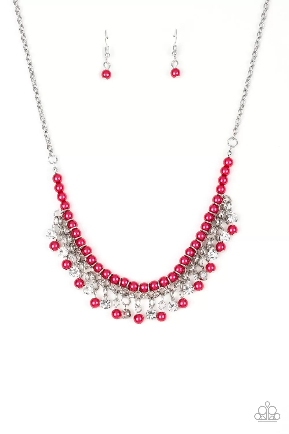 Paparazzi A Touch of CLASSY - Pink Pearl Short Necklace