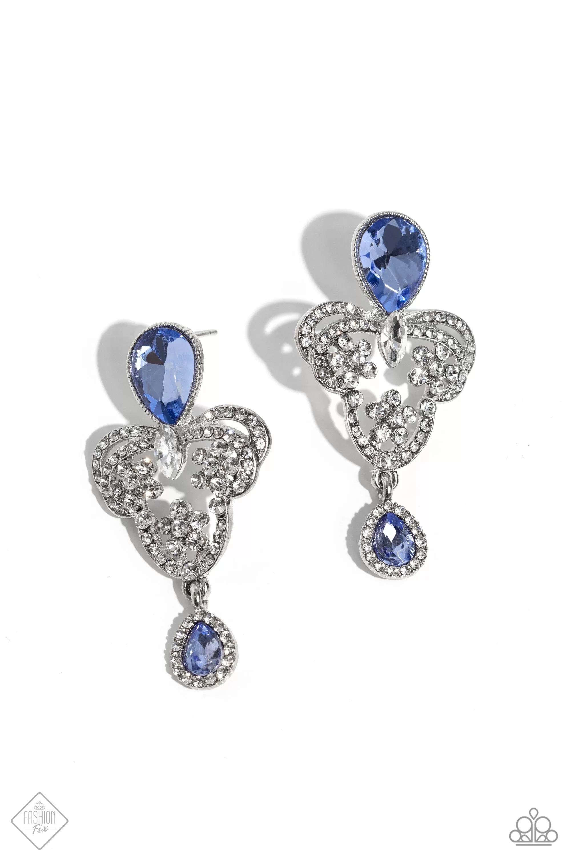 Paparazzi Giving Glam Blue FASHION FIX Post Earrings