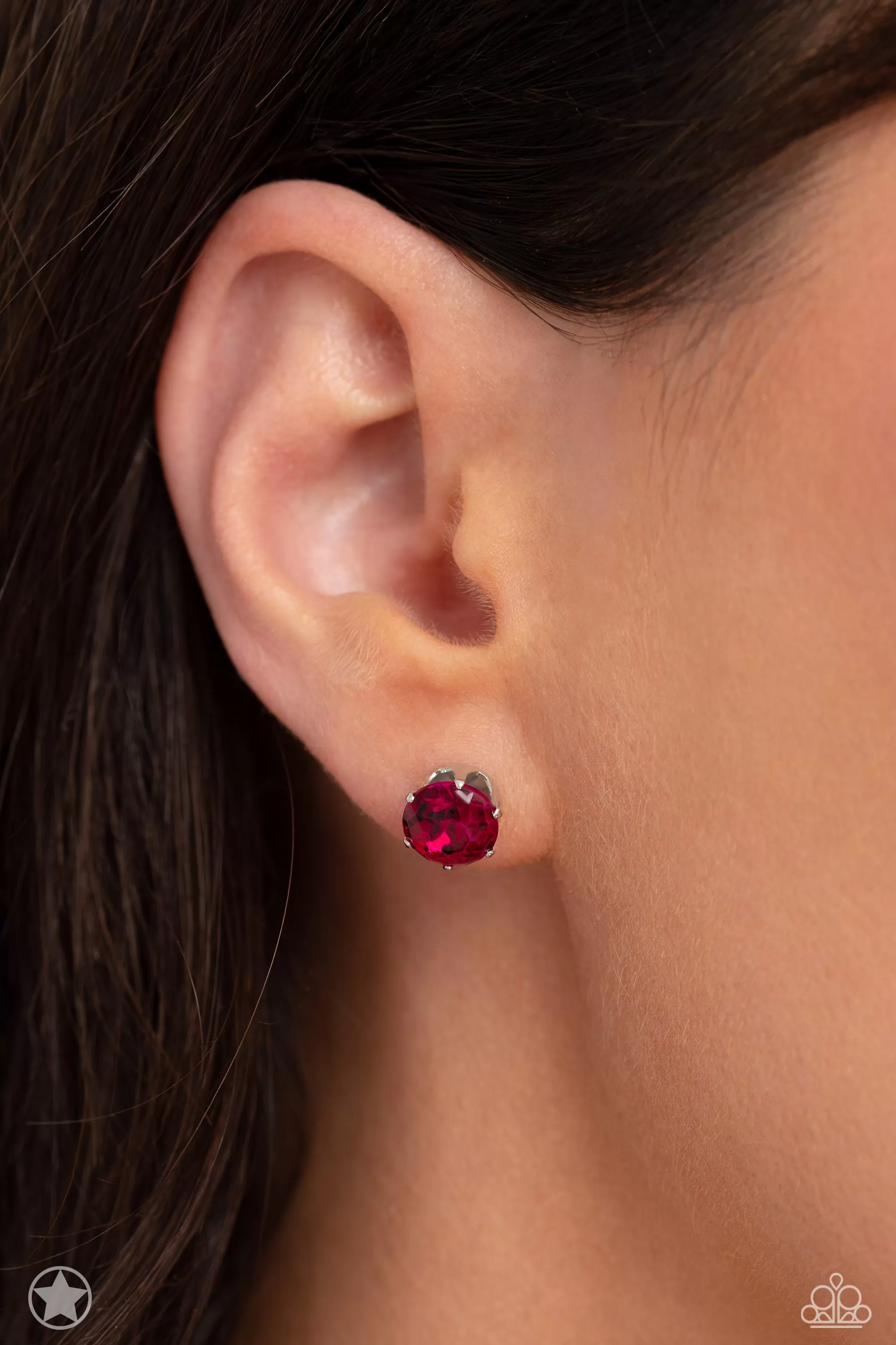 Paparazzi Just In TIMELESS Pink Post Earrings