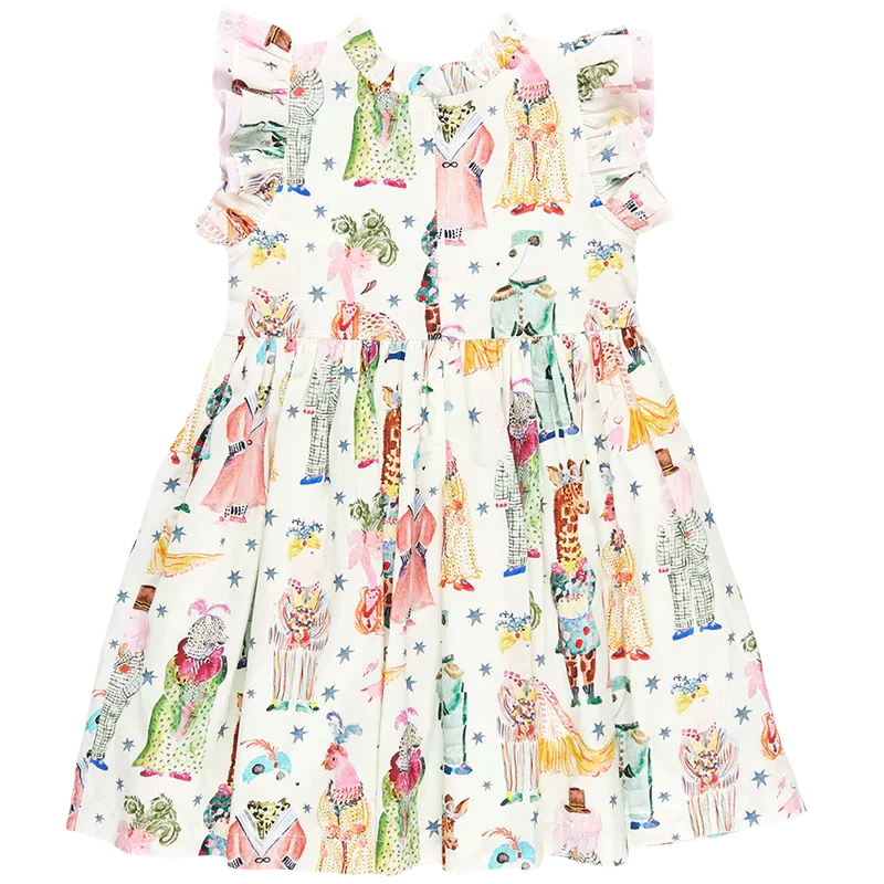 Pink Chicken - Leila Dress - Circus Animals